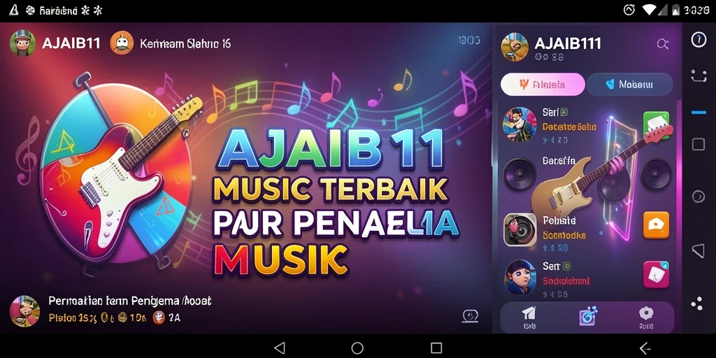 Tampilan menarik dari gameplay <strong>AJAIB11</strong> yang penuh dengan musik.