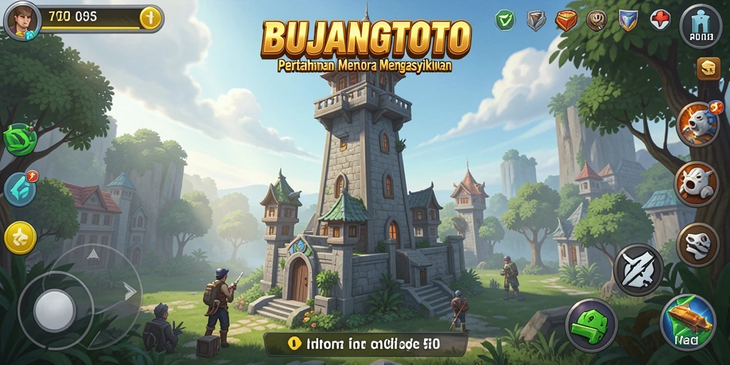Gameplay menarik BUJANGTOTO dalam melawan musuh di menara.