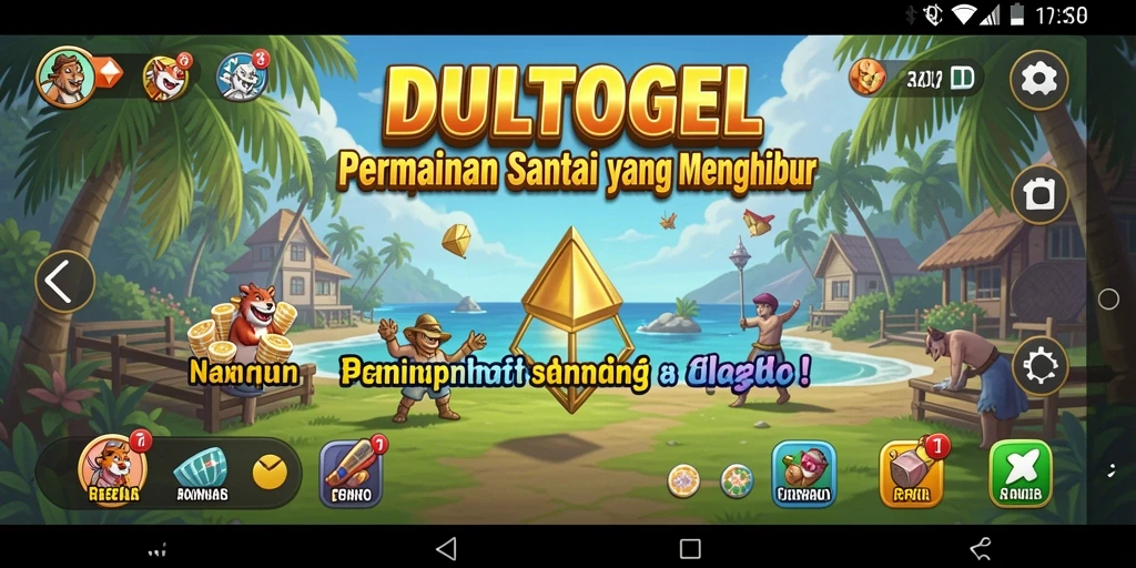 Screenshot gameplay DULTOGEL yang menunjukkan tingkat keseruan.
