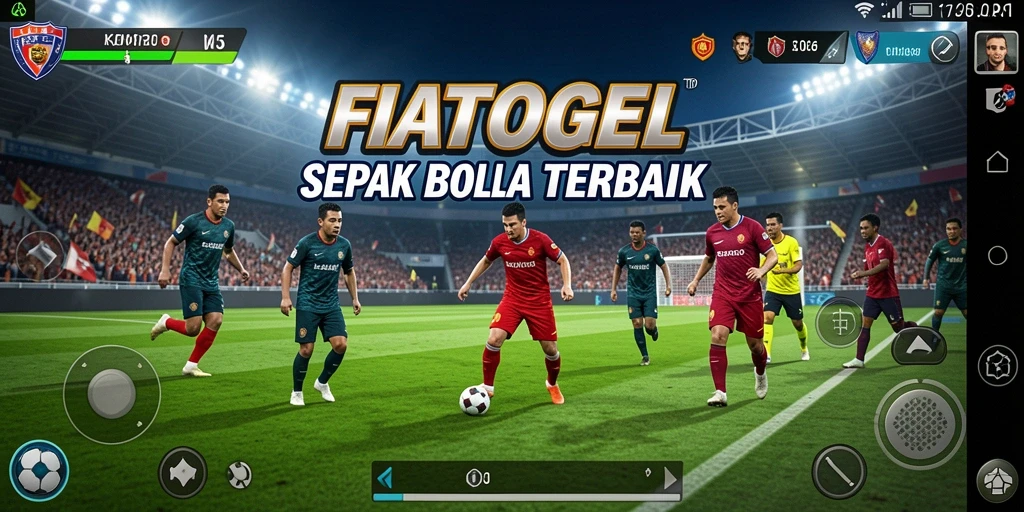 Tampilan gameplay seru dari permainan sepak bola FIATOGEL.