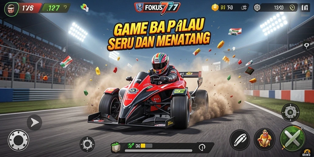 Tampilan gameplay Racing yang mendebarkan di FOKUS777