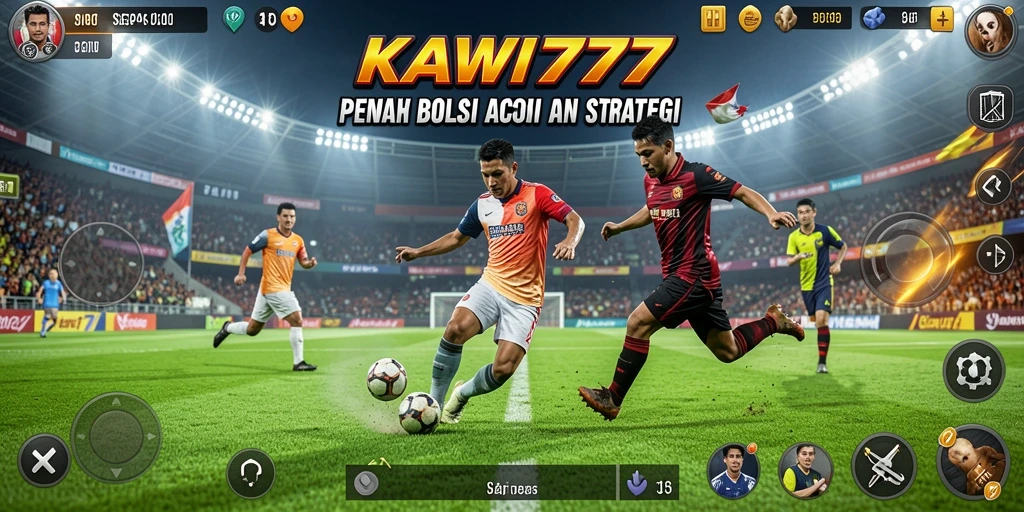 Tangkapan layar dari pertandingan sepak bola KAWI777 yang mendebarkan.
