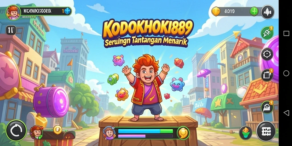 Tangkapan layar gameplay seru dari KODOKHOKI889 menampilkan aksi arcade yang mendebarkan.