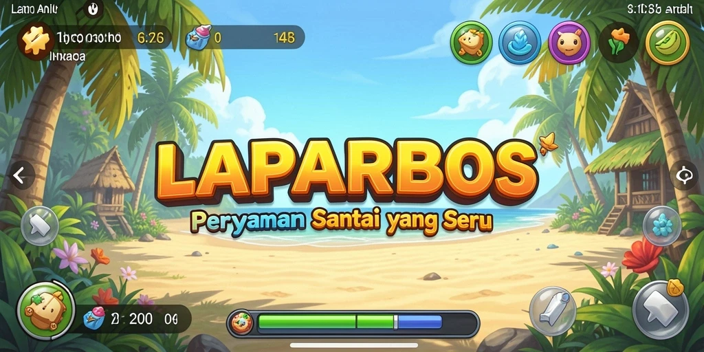 Tampilan gameplay LAPARBOS yang menarik dan penuh warna.