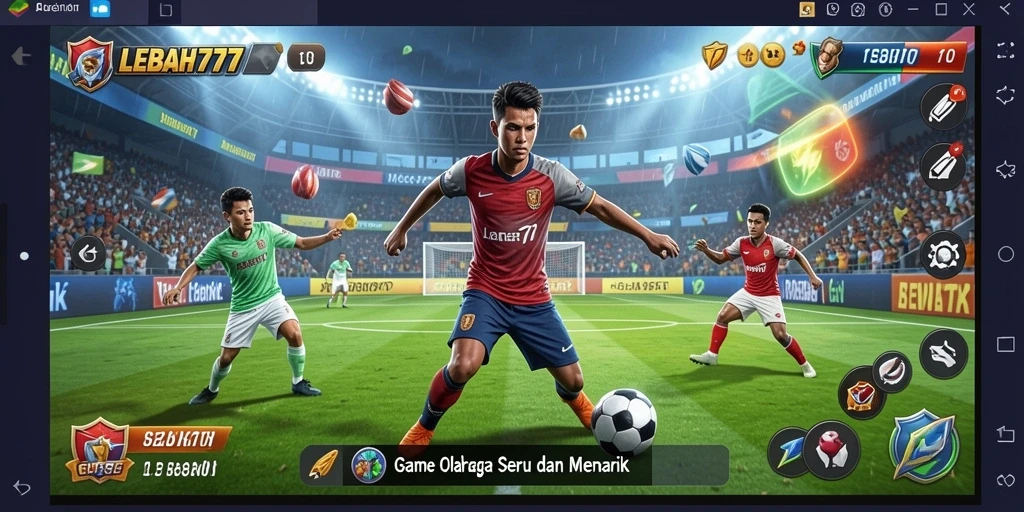 Screenshot gameplay LEBAH777 yang menampilkan aksi seru olahraga.
