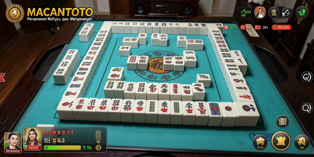 Tampilan menarik dari gameplay Mahjong di MACANTOTO.