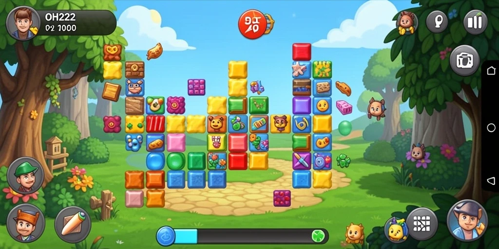Menampilkan gameplay seru dan variatif dalam permainan Puzzle.