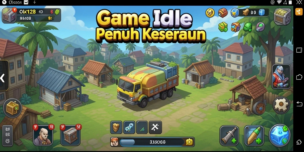 Screenshot OLX128 menampilkan gameplay Idle yang menarik dan interaktif.