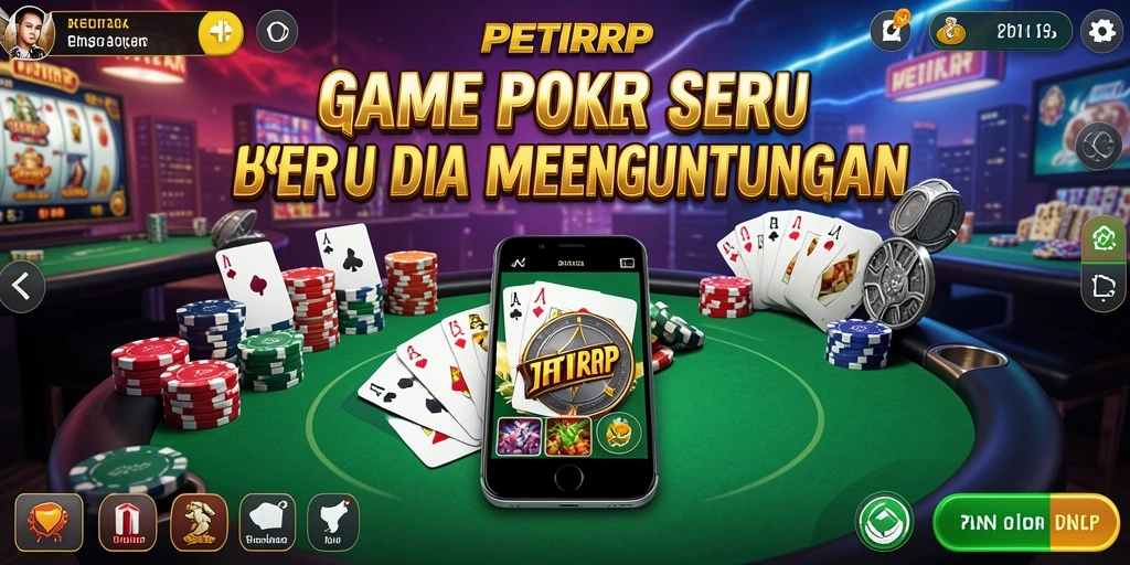 Tampilan menarik dari gameplay Poker di PETIRRP.