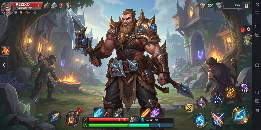 Tangkapan layar gameplay epic dari REZIXO.