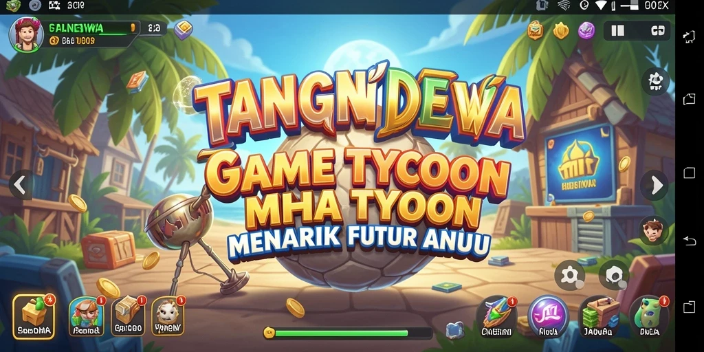 Screenshot gameplay menarik dari TANGANDEWA yang menampilkan manajemen bisnis.