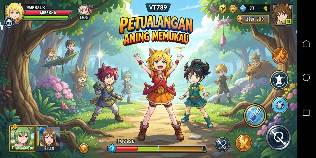Tampilan menarik dari gameplay Anime di VT789.