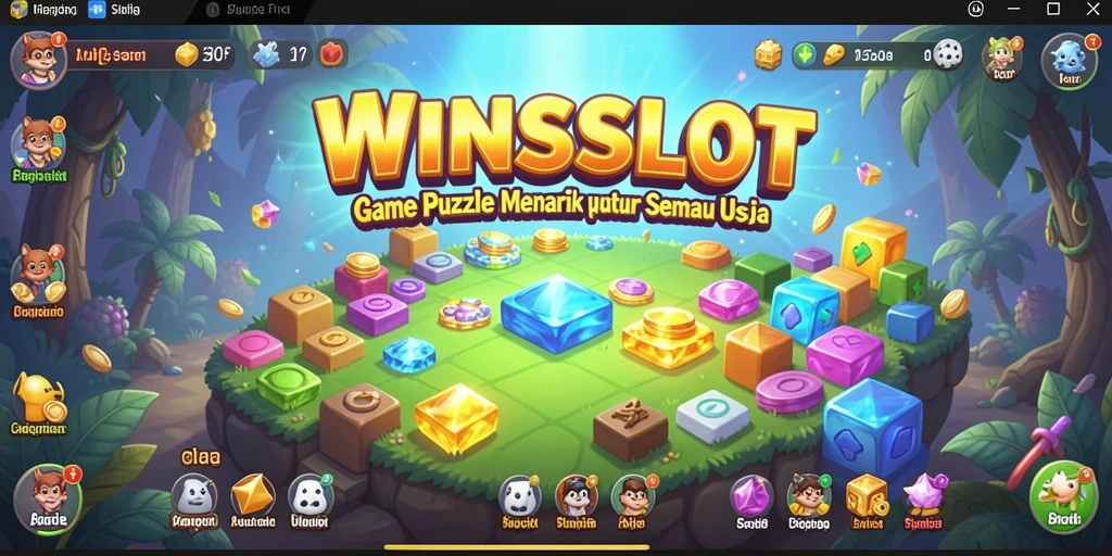 Gameplay WINSLOT menampilkan tantangan Puzzle yang menarik dan seru.